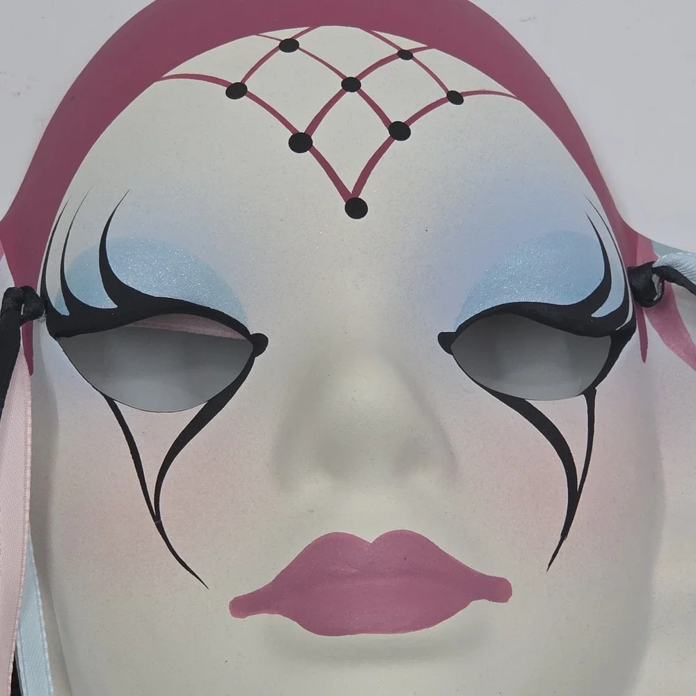 VTG Judith Anton? Signed Mardi Gras Mask Naghis New‎ Orleans Porcelain Mask